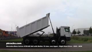 me3118 Mercedes 4150-AK 8x8 with Meiller tipper