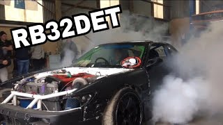 580KW RB32DET | Nissan Silvia S13 | 5th gear burnout | New Zealand