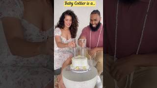 Cute Collier family baby gender reveal is beautifu 🥰 Watch from the link in the post 👇🏽