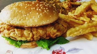 Crispy Zinger Burger Recipe - by Cooking with Bilqees