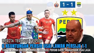 Tahan Imbang Persija 1-1, Persib Bandung Dapat 6 Kabar Baik Ini Sekaligus Usai Laga Pekan 11