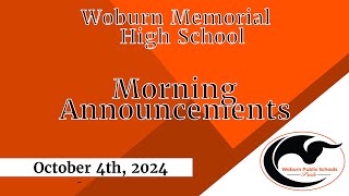 10.4.24 Morning Announcements