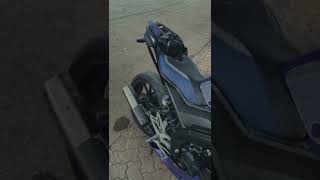 Yamaha R15 BS4 Akrapovic  full system exhaust Sound 🔥 #akrapovicexhaust  #r15v3