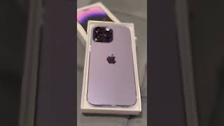 iPhone 14 Pro Max New Deep Purple 💜 1 TB Unboxing #shorts