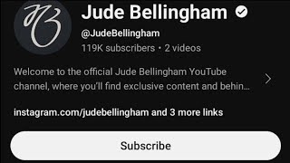 jude bellingham youtube channel | jude bellingham official youtube channel ljude bellingham channel