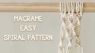 DIY MACRAME TUTORIAL | HOW TO MAKE MACRAME SPIRAL PATTERN