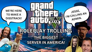 TROLLING THE BIGGEST GTA 5 RP SERVER IN AMERICA! w/lxnkylxroy