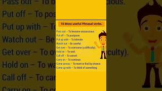 Phrasal verbs #ielts #phrasalverbs #phrases #phrase #english #englishgrammar