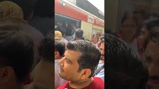 Delhi metro rush #delhimetro #metrotravel #metrostation #dailyvlog #shorts #viralvideos #trending