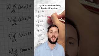 Day 58: Differentiating Standard Functions (Year 2) • 100 Days of A-Level Maths 🧮