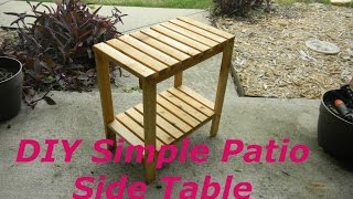 How To Make a SImple Cedar Patio  Side Table