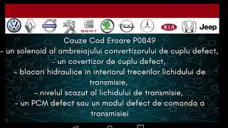 cod eroare P0849 tester auto? - 🚗 ce se inseamna ? service auto 🚗 reparatii auto