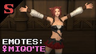 (FFXIV) Emotes: Female Miqo'te