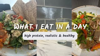 REALISTIC WHAT I EAT IN A DAY| HIGH PROTEIN FOR WEIGHT LOSS | TUNA SALAD | THAI BEEF SALAD