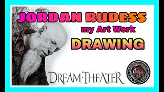 Jordan Rudess my Artwork Drawing(pencils on canvas)#shorts