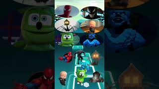 Gummy bear vs Spider man vs venom vs pennywise vs house head vs bossbaby CoffinDance TilesHop#shorts