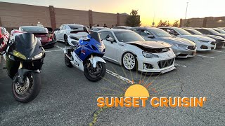 WE TOOK SPORT BIKES TO A CAR MEET | Form and Function Crew Big Night Meet