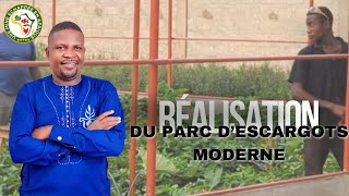 Réalisation du parc d'escargots moderne.