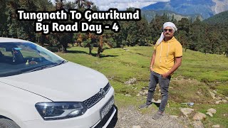 Tungnath To Gaurikund By Road Day - 4 Close Call With Bus 😳