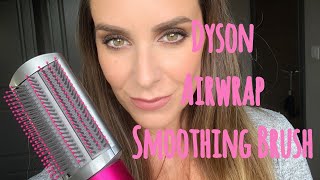 Demo of Dyson Airwrap Smoothing Brush Attachment