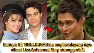 Enrique Gil TINULDUKAN na ang hiwalayang isyu nila ni Liza Soberano!