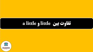 تفاوت little و a little