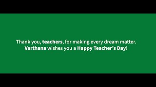 Dear Teachers, Thank you! | Varthana wishes you a Happy Teacher's Day #TeachersDay #HappyTeachersDay