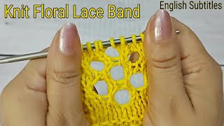 Knit Flower Lace/Tape/Band/ Edge जालीदार फूल की बुनाई का प्यारा बॉर्डर