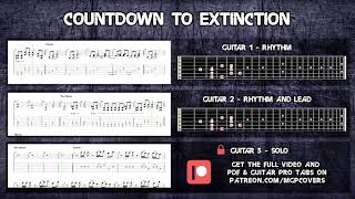 Megadeth - Countdown To Extinction Tutorial | Full Tabs - Guitar Lesson (Guitar Pro)