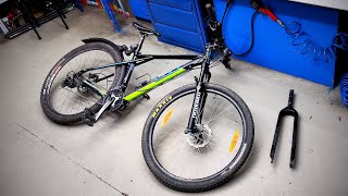 How to make a bike lighter. Replacing a bicycle fork without suspension