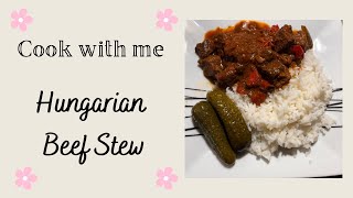 Hungarian Beef Stew / Goulash - Cook with me / Weekend Dinner Idea / Easy Meal Idea / Sunday Lunch