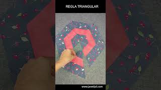 Regla Triangular, ideal para hacer un salvamanteles de triángulos #shorts  #janetjul