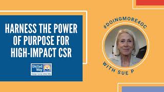 Join Our Corporate Social Responsibility Workshop! | Sue Parks 3.16.22 | Orange County United Way