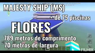 CONSTRUÇÃO DO MAJESTY SHIP MS FLORES NO MINECRAFT 🌺♥️💞