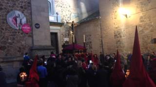 Viernes santo procesión desde parroquia Santa Leocadia Toledo Cristo de la Misericordia