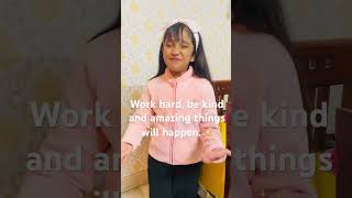 Work hard, be kind and amazing things will happen. #englishquotes #motivational #english#shortsvideo