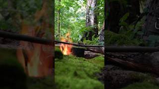 Building a perfect fireplace for outdoor kitchen #bushcraft