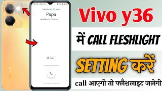 Vivo y36 call fleshlight setting | vivo y36 me call fleshlight setting kaise kare