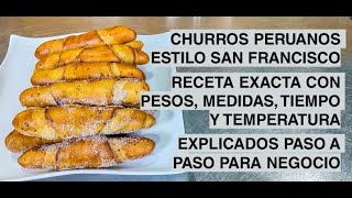 Churros Peruanos Estilo San Francisco🤤, Rellenos de Manjar blanco😋, Paso a Paso para Negocio