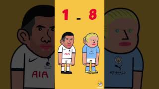 🔥 Tottenham vs Man City🔥 #animation #football