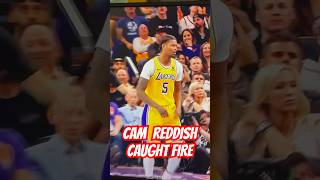 After this the buzzer beater to end 3RD QTR, Cam Reddish Was Unstoppable #lakers #nba #basketball