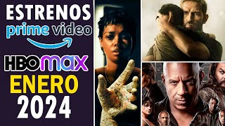 ESTRENOS PRIME VIDEO, HBO MAX ENERO 2024!