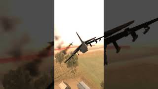 Gra San Andreas - Su35 Shot Down F35 Jet #shorts #shortsvideo #gta