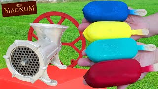 EXPERIMENT! COLORFUL ICE CREAM vs MEAT GRINDER COOL EFFECT! NEW COLORFUL