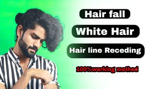 How to stop Hair Fall | White Hair | Hair line Receding | the Alpha Style