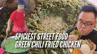 SPICIEST GREEN CHILI FRIED CHICKEN - JAKARTA STREET FOOD