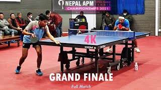 Finals (4k 60fps)| Mens Single | Deep Saun vs Sanyog Kapali | 1st Nepal APM open Table Tennis Champ.