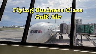 Flying Business Class with Gulf Air. Manila to Bahrain on February 5, 2022