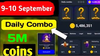 Hamster kombat daily combo 9-10 September Free Ton Coin Giveaway Daily Combo today 9-10 September