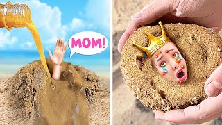 MOM VS STEPMOM VS BABYSITTER | Best Parenting Hacks